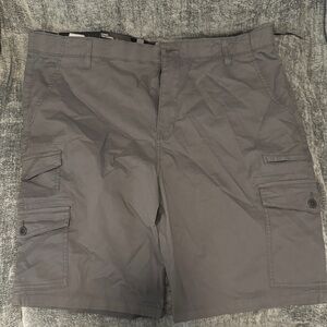 Men's Iron Co. Grey Twill Cargo Shorts